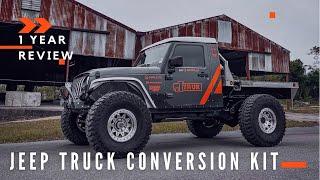 Do I regret cutting my Jeep in half? 1 Year review of the JTRUK kit from GR8TOPS.