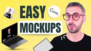 How to Create MOCKUPS in Canva - EASY! - T-shirt, Mug and Instagram Mockup Tutorial