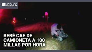 Gritos y desesperación: el rescate de bebé que salió expulsado de un auto en persecución policial