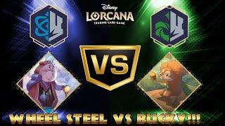 Wheel Steel w/kit VS Bucky! (Played by Traverse Tavern) Disney Lorcana Gameplay