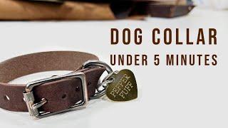 Making a simple Leather Dog Collar - how to - DIY