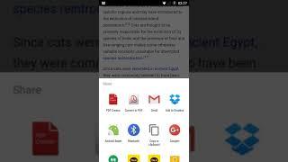 Android PDF Creator - share text
