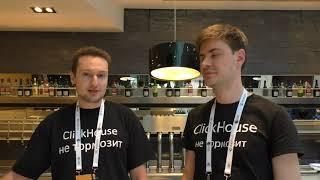 Interview with Yandex Aleksei Milovidov and Alex Zatelepin from  # Clickhouse - #Percona Live Europe