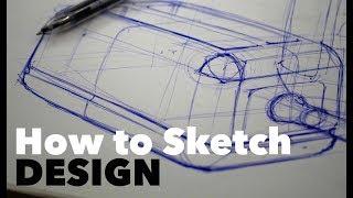 How to sketch in perspective, like an Industrial Designer