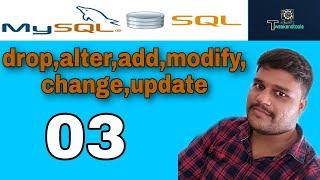 Sql drop, alter ,modify,update table | CBSE | class 11th and 12th | tweakandtools