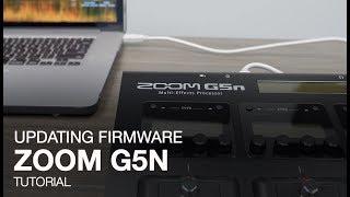 Zoom G5n: Updating the Firmware