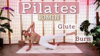 Dynamic 10 MIN Pilates for Glutes & Core | Quick Full-Body Burn (no talking) (All Levels)