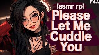 Your Grumpy Roommate Loves Cuddling You [sleepy sighs] [back scratches] ASMR rp