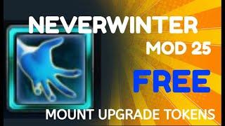 Neverwinter Mod 25: Free mount upgrade tokens