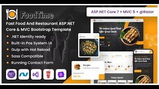 FoodTime   Fast Food And Restaurant ASP NET Core and MVC Bootstrap Template