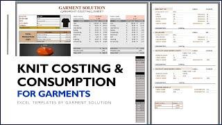 Knit Fabric Costing and Consumption Calculation: Excel Template Tutorial