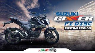 Suzuki Gixxer Fi Disc Price In Bangladesh || First Impression Review || BikeBD