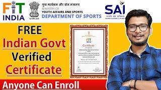 Free govt certificate 2023 | fit india certificate | free certificate | free government certificates