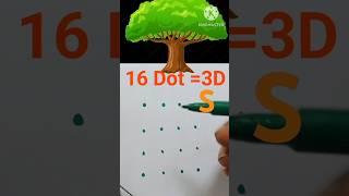 16 dot to 3D letter S. #art #shorts #shortsvideo #viralshorts #viralvideos