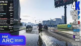 Intel ARC B580 | GTA V Enhanced - 4K, 1440p, 1080p, Ray Tracing, FSR 3, Ultra, Maxed