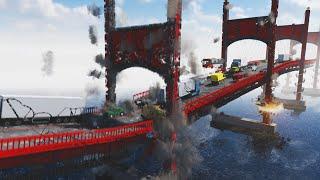 Collapsing Bridge With Traffic | Teardown