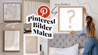 Künstlerin testet: Minimal Art von Pinterest (aesthetic af) DIY Bilder malen // I'mJette