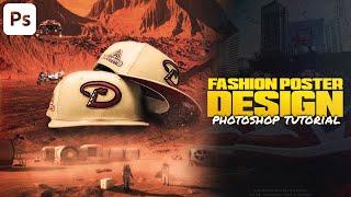 CREATE Sneaker/Fitted Hat Fashion Poster | PHOTOSHOP TUTORIAL