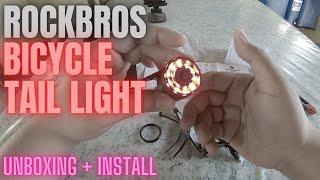 ROCKBROS BICYCLE TAIL LIGHT [UNBOXING + INSTALL]