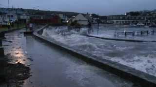 Perranporth Cornwall Tidal Surge 7.40am Sunday 5th January 2014