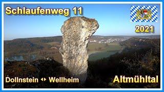 Wanderung entlang dem Schlaufenweg 11 von Dollnstein nach Wellheim | Altmühltal 2021