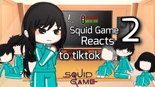 Squid game 2 characters react to tiktok...|| Gacha club || meme || Kny