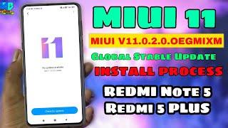 MIUI 11 REDMI Note 5/REDMI 5 PLUS || Global Stable Update || OTA || install Process