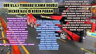 OBB V3.6.1 TERBARU SCANIA DOUBLE DECKER K410 IB KEREN PARAH