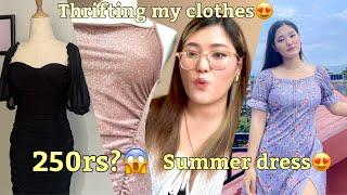 Giving my dress in just 250rs?Thrifting (Summer dress) || Supriya Gurung