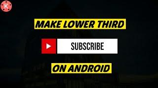 how to make lower thirds subscribe and bell intro for youtube videos