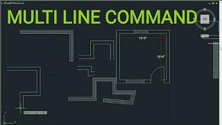 Multi Line Command in autocad | #MULTILINE in Urdu/Hindi | #AUTOCAD