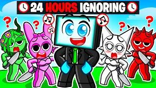 Blocky Ignored SPRUNKI GIRLS For 24 Hours...