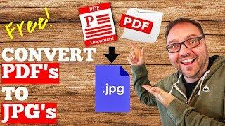 How to Convert PDF to JPG - FREE