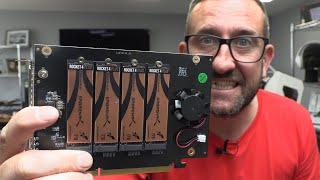 Sabrent 4x NVME to PCIE Add in Card Review