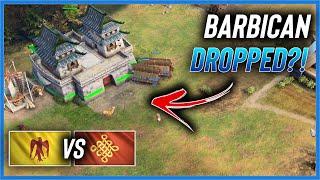 He tried a Barbican Drop in TEAMS?! Age of Empires IV 2v2