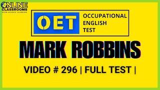 Mark Robbins OET Listening Sample Test | OET 2.0 Online Classroom 