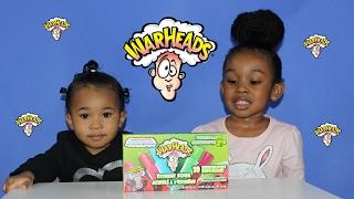 Warheads Extreme Sour Freeze Pops | Kids vs Food