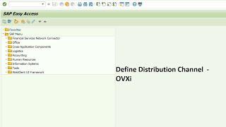 Define distribution channel in SAP SD  -  SAP MM || Step 2