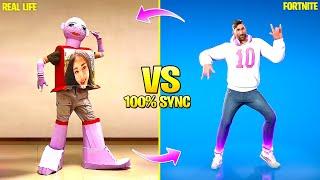 FORTNITE DANCES IN REAL LIFE (Attraction, Bratty, Lucid Dreams, Tiktok and Icon Series Dances)