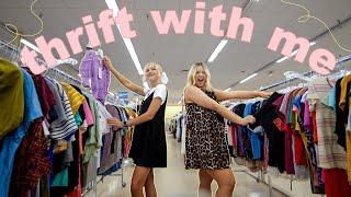 come thrift with me!! trying to thrift fall trends in summer which was kind of a fail ‍️