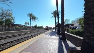 VR180 - BNSF Intermodal Freight Train Eastbound in Fullerton CA - July 17th 2020 (1/3)