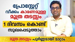 പ്രോസ്റ്റേറ്റ് ഗ്രന്ധി വീക്കം 1 ദിവസം കൊണ്ട് മാറ്റിയെടുക്കാം | Dr Sandeep Prabhakaran | UroLift