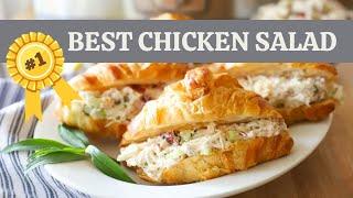 EASY and DELICIOUS Chicken Salad | Light and healthy, so flavorful! 