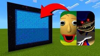 How To Make A Portal To The Baldi vs Sonic.exe Dimension in Minecraft!