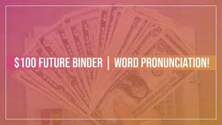 $100 Future Binder | Low Income Savings Challenges