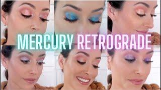 HUDA BEAUTY MERCURY RETROGRADE PALETTE - 6 EASY EYESHADOW LOOKS!