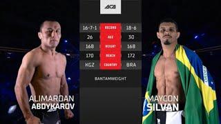 Алимардан Абдыкаров vs. Майкон Силван | Alimardan Abdykarov vs. Maycon Silvan | ACA 147