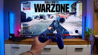 How Good Is COD: WARZONE  On PS4 Slim? 65" 4K TV POV Gameplay