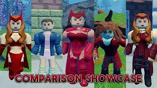 Wanda skins comparison showcase and combos heroes online world roblox