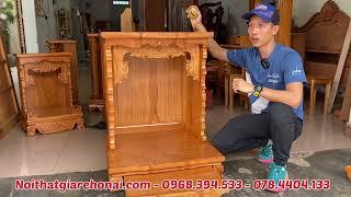 Bàn thờ thần tài thổ địa mẫu mới nhất #noithatgiare #dogohonai #wood #tutho #dogo #dothocung